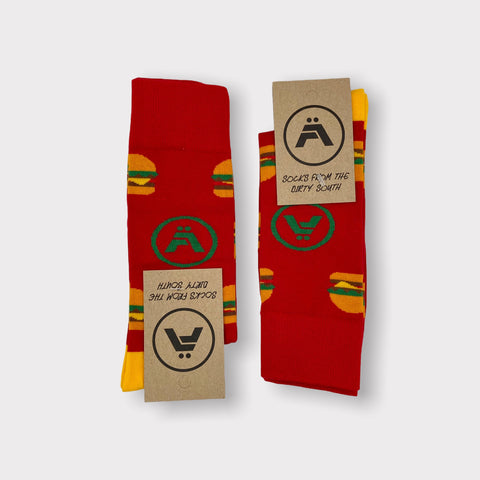 Burger Socks by Schräinerei